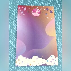 Purple Moon Space Notepad